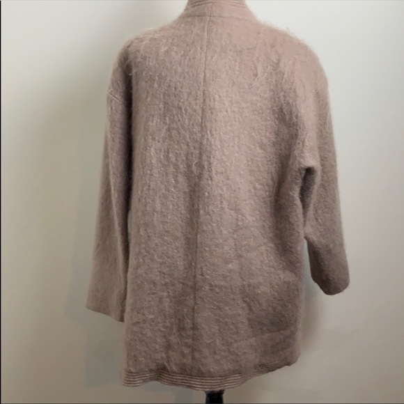 George David fashions fuzzy 50s 60s coat taupe - Picture 6 of 8